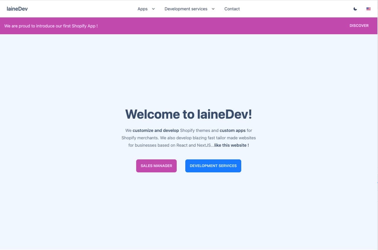 Lainedev homepage